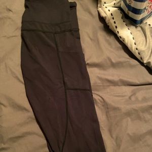 ZYIA leggings Black with pockets never work Sz 6-8